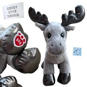 BAB Build-a-Bear 026301 Grey Gust Moose Plush